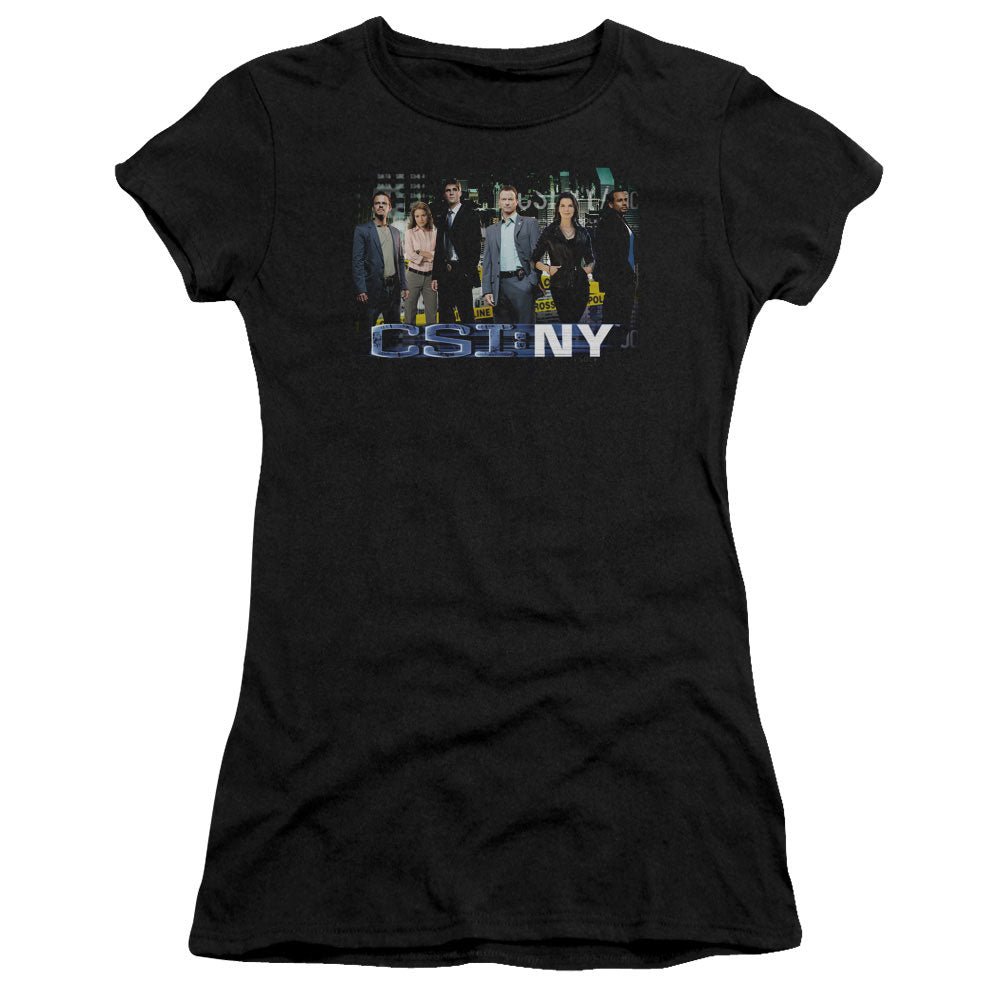 Csi Ny - Cast - Short Sleeve Junior Sheer - Black T-shirt