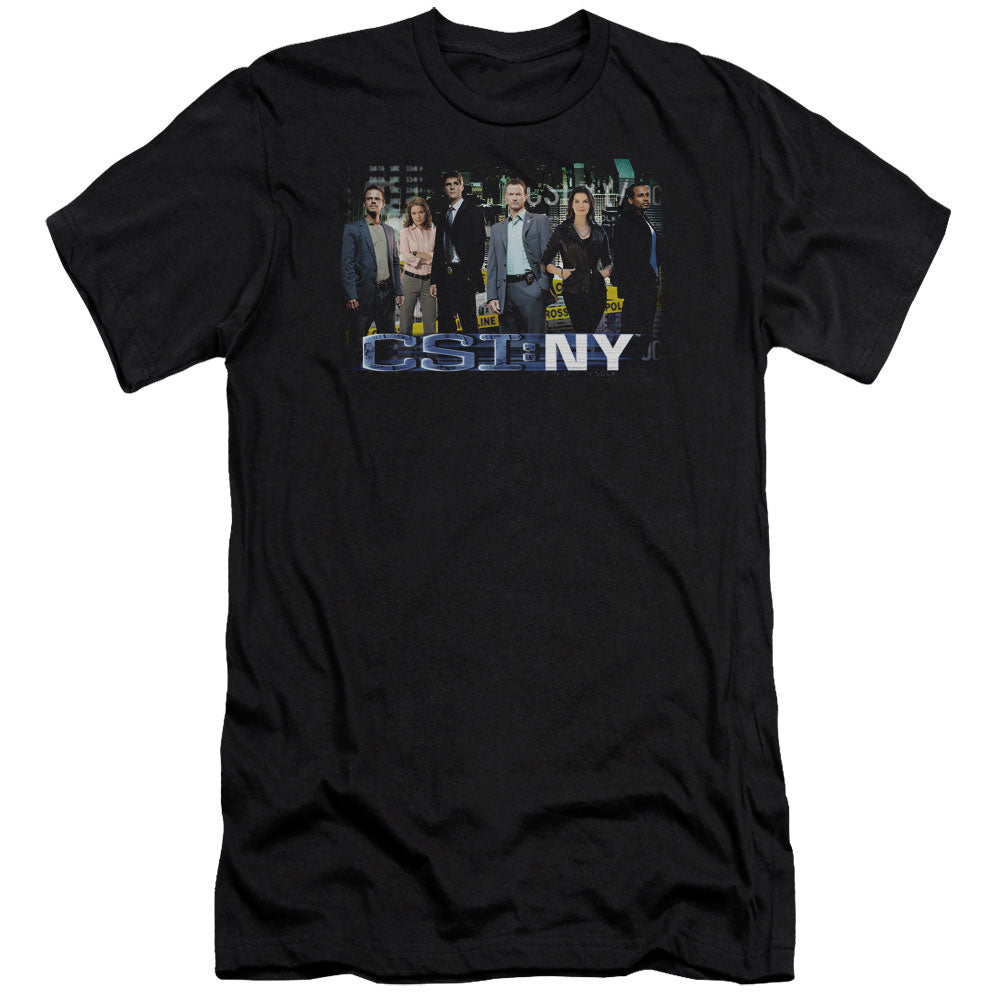 Csi Ny - Cast - Short Sleeve Adult 30/1 - Black T-shirt