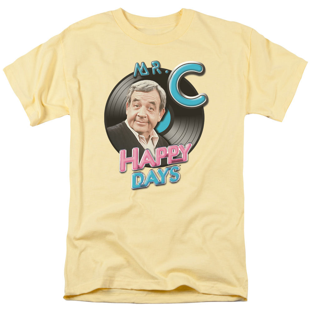 Happy Days - Mr. C - Short Sleeve Adult 18/1 - Banana T-shirt