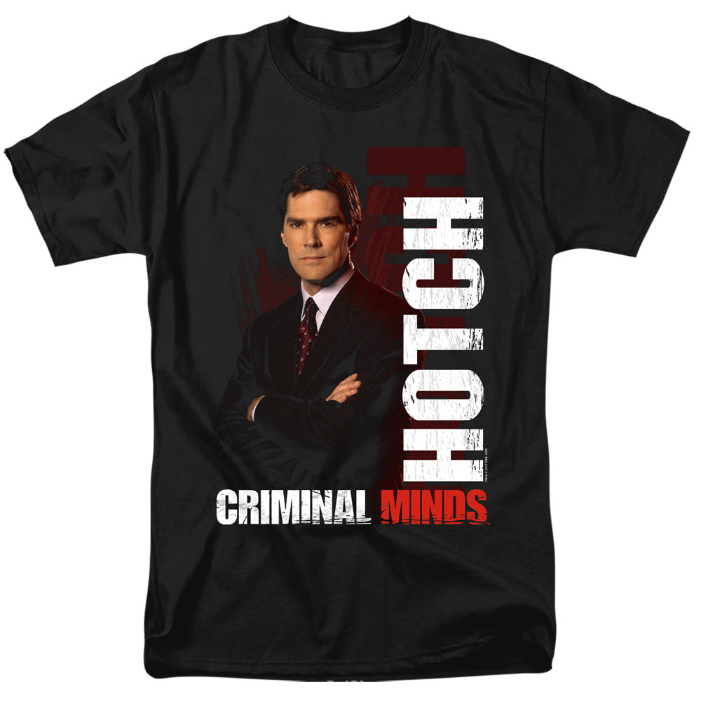 Criminal Minds - Hotch - Short Sleeve Adult 18/1 - Black T-shirt