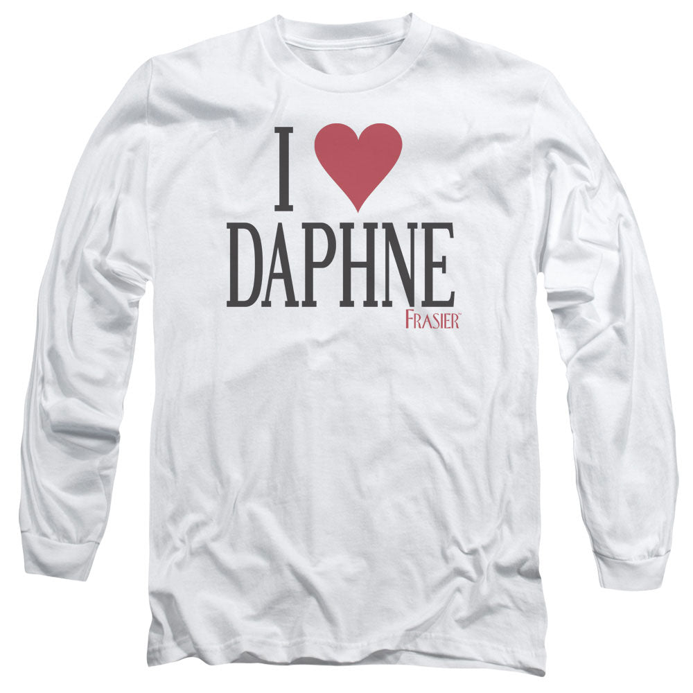 Frasier - I Heart Daphne - Long Sleeve Adult 18/1 - White T-shirt
