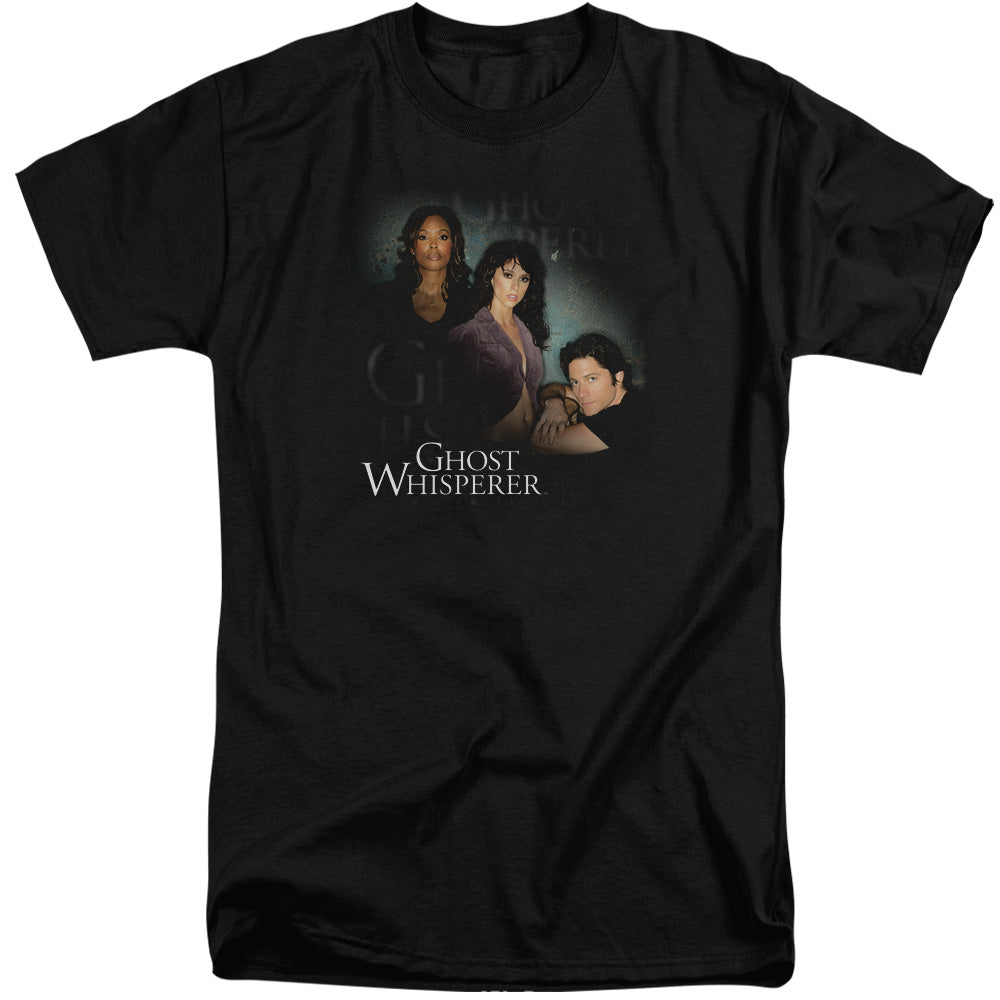 Ghost Whisperer - Diagonal Cast - Short Sleeve Adult Tall - Black T-shirt