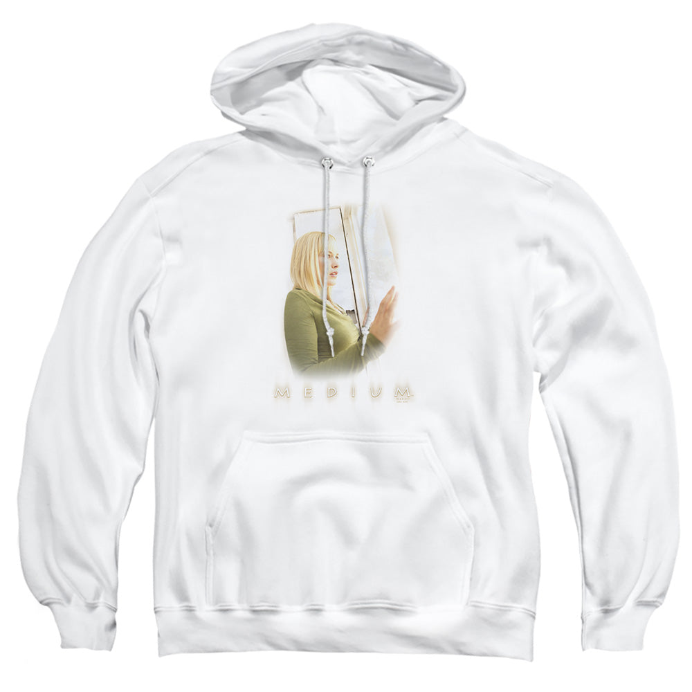 Medium - White Light - Adult Pull-over Hoodie - White