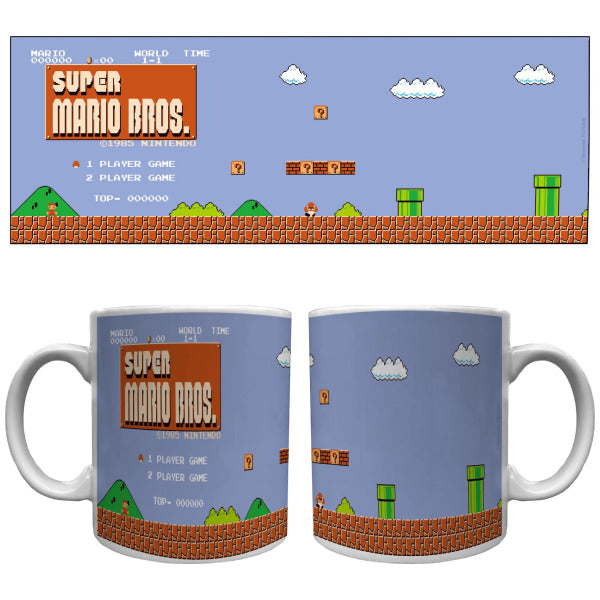 Retro Mario Bros Title Screen 20oz Mug