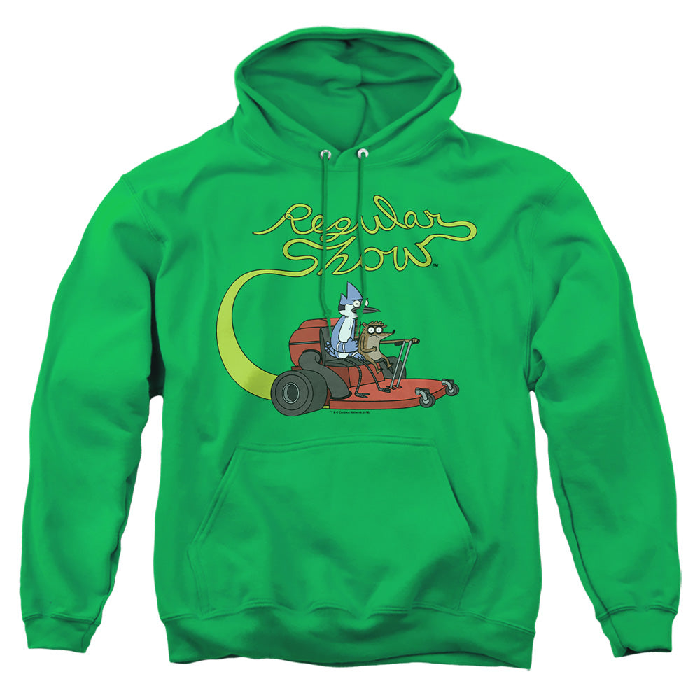 Regular Show - Mower - Adult Pull-over Hoodie - Kelly Green