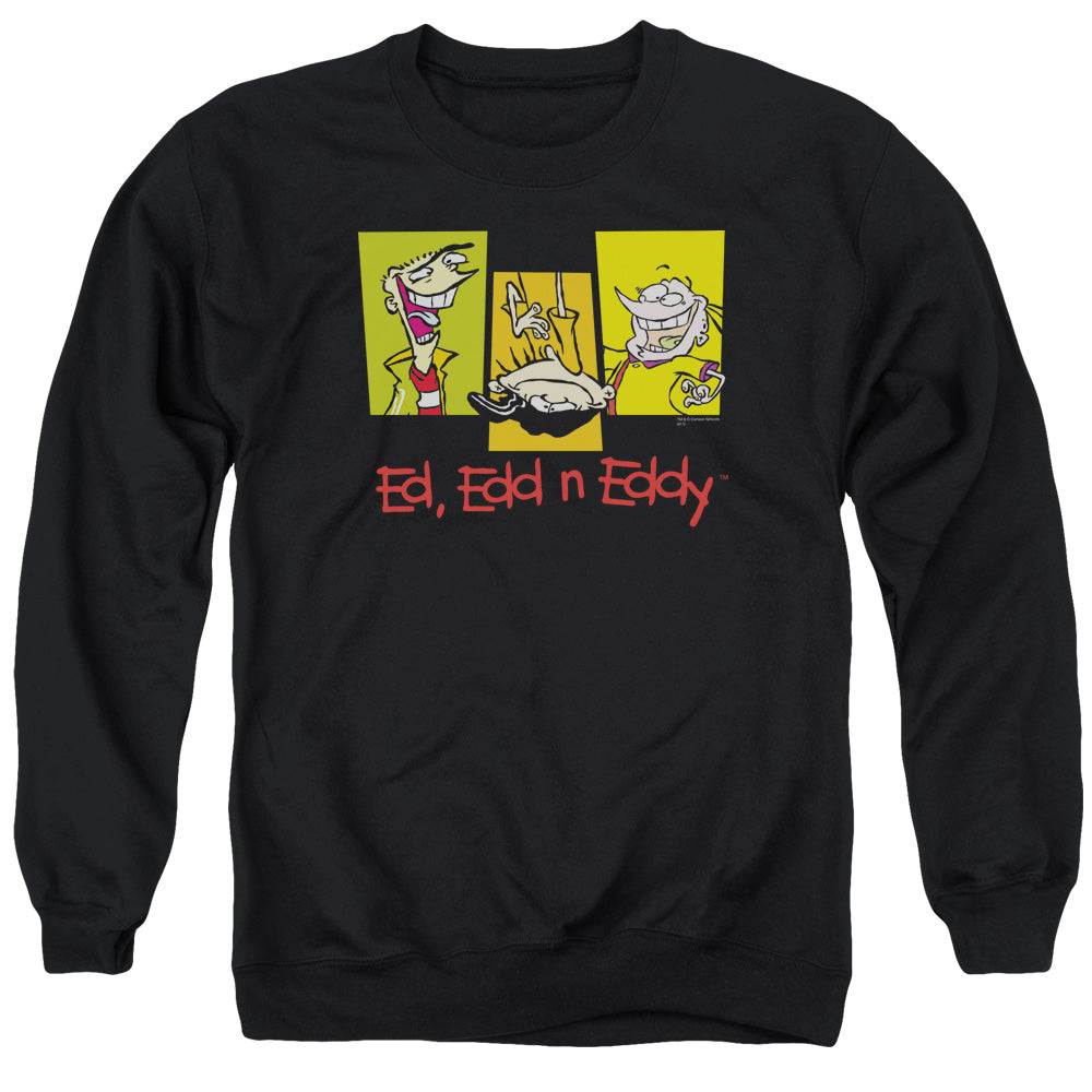 Ed Edd Eddy - 3 Ed's - Adult Crewneck Sweatshirt - Black