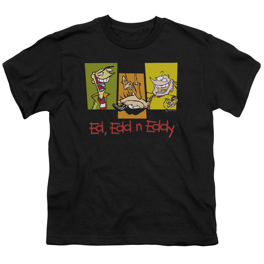 Ed Edd Eddy - 3 Eds - Short Sleeve Youth 18/1 - Black T-shirt
