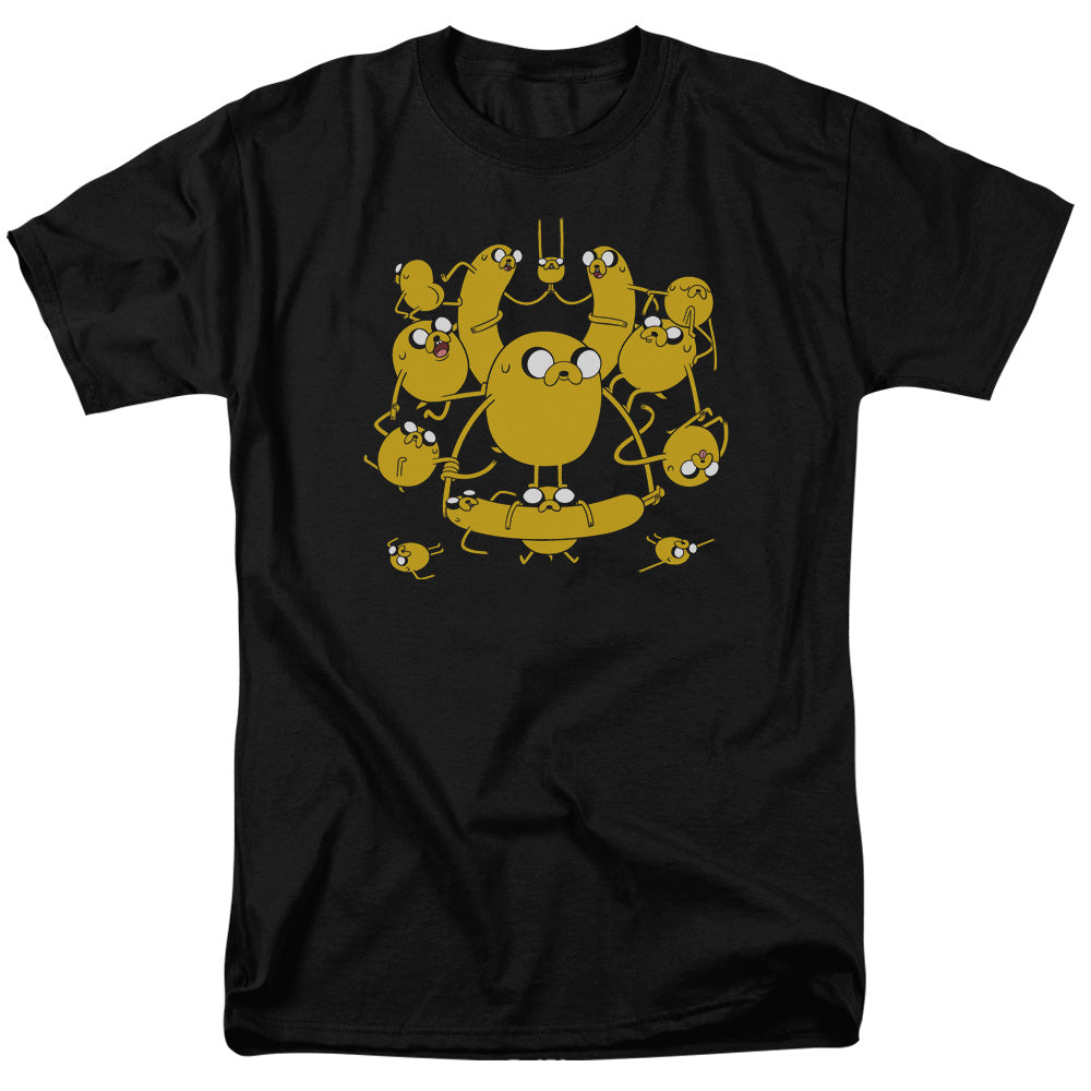 Adventure Time - Jakes - Short Sleeve Adult 18/1 - Black T-shirt