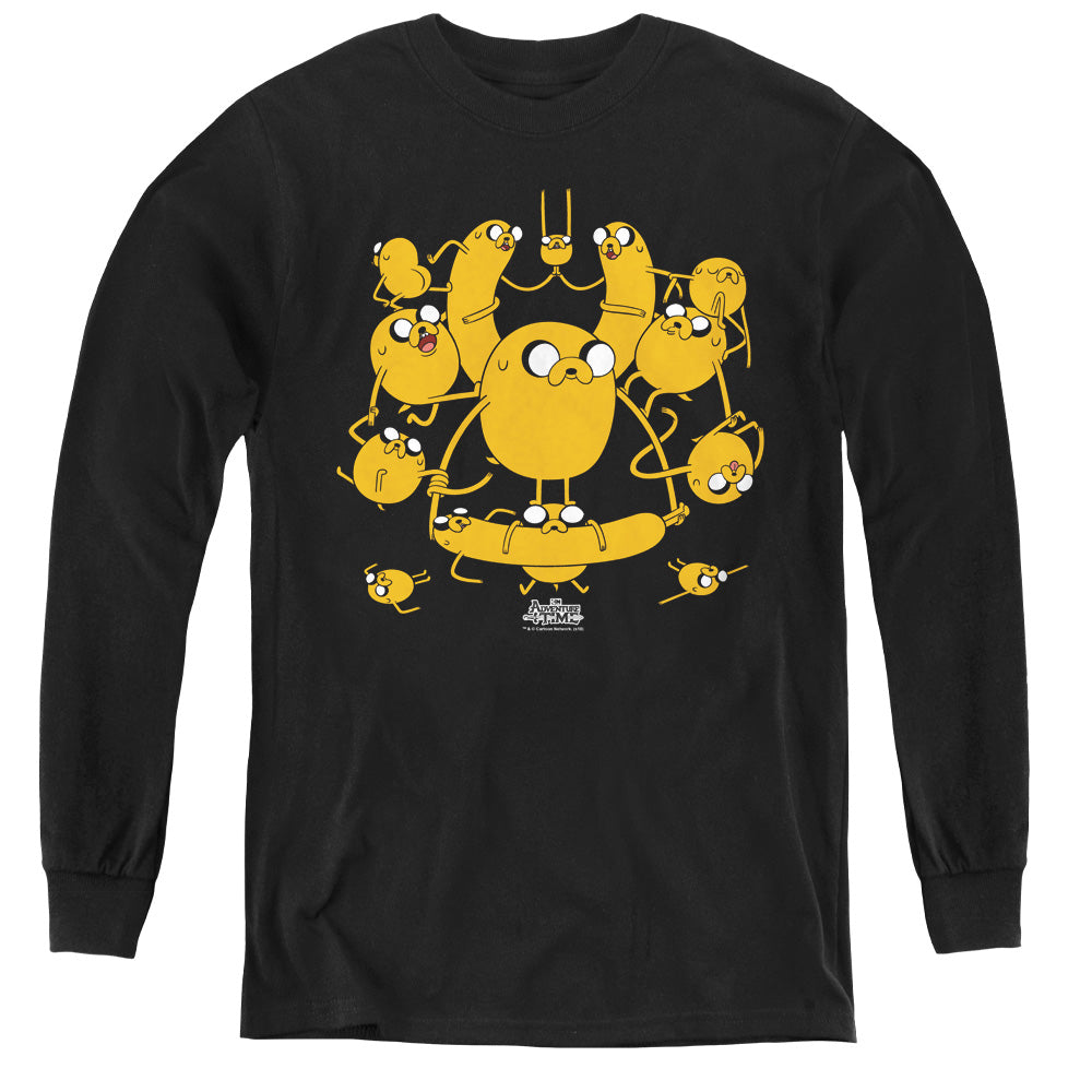 Adventure Time - Jakes - Youth Long Sleeve Tee - Black