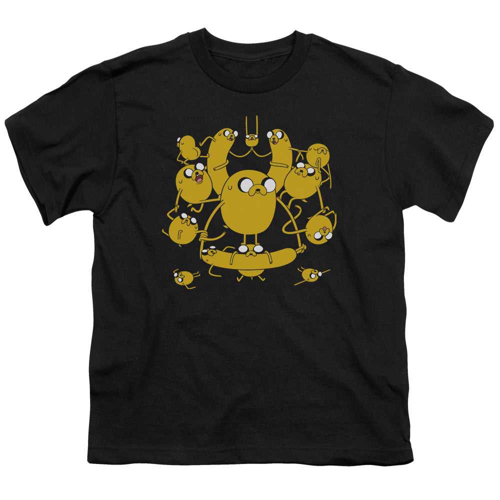 Adventure Time - Jakes - Short Sleeve Youth 18/1 - Black T-shirt