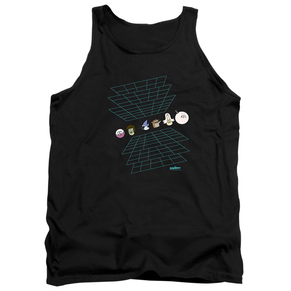 The Regular Show - Regular Grid - Adult Tank - Black