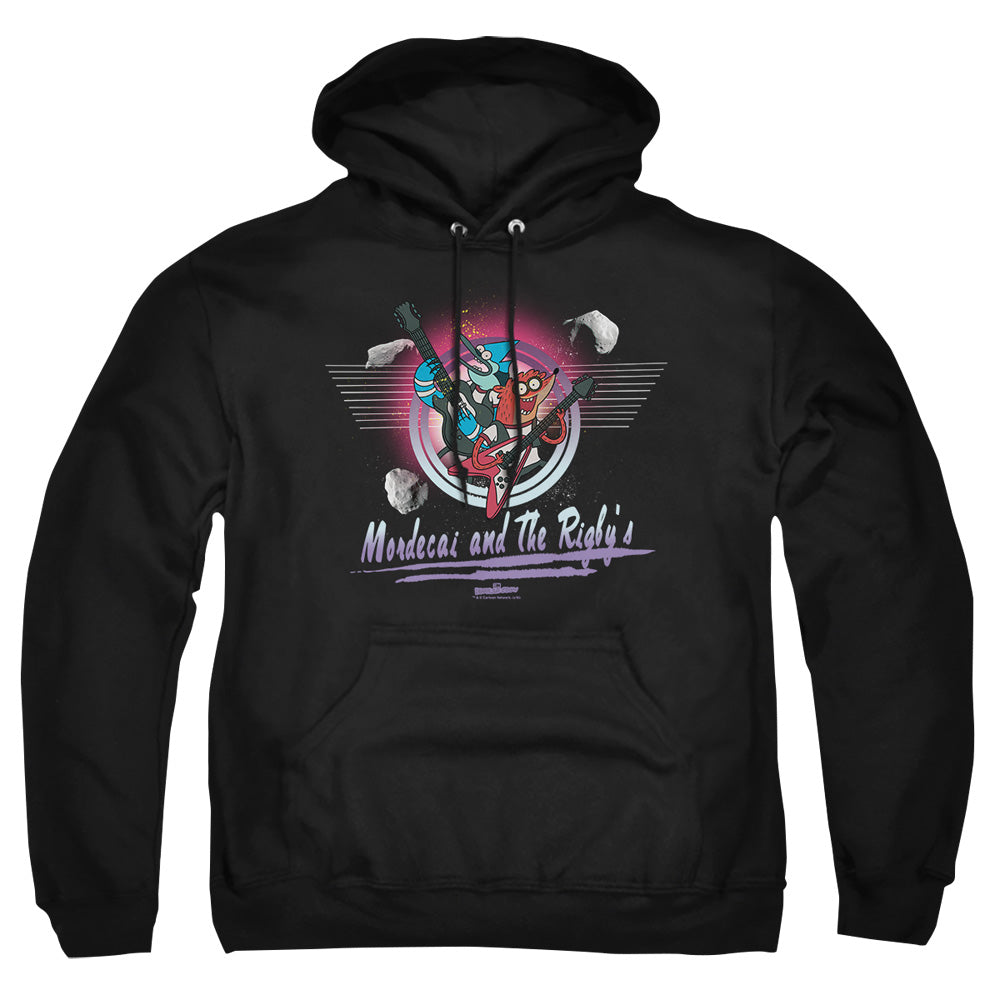 The Regular Show - Mordecai & The Rigbys - Adult Pull-over Hoodie - Black