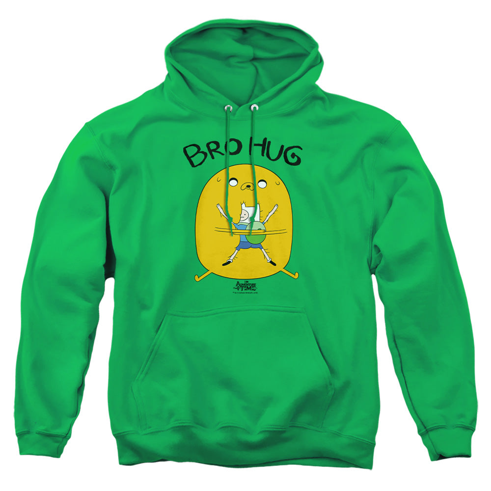 Adventure Time - Bro Hug - Adult Pull-over Hoodie - Kelly Green