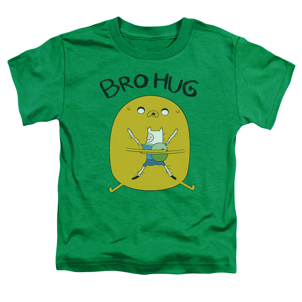 Adventure Time - Bro Hug - Short Sleeve Toddler Tee - Kelly Green T-shirt