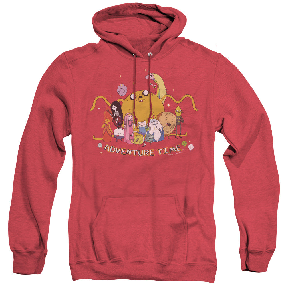 Adventure Time - Outstretched - Adult Heather Hoodie - Red