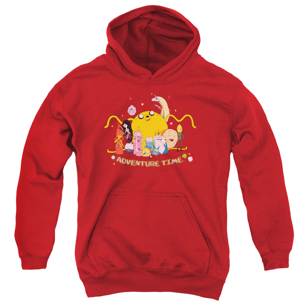 Adventure Time - Outstretched - Youth Pull-over Hoodie - Red