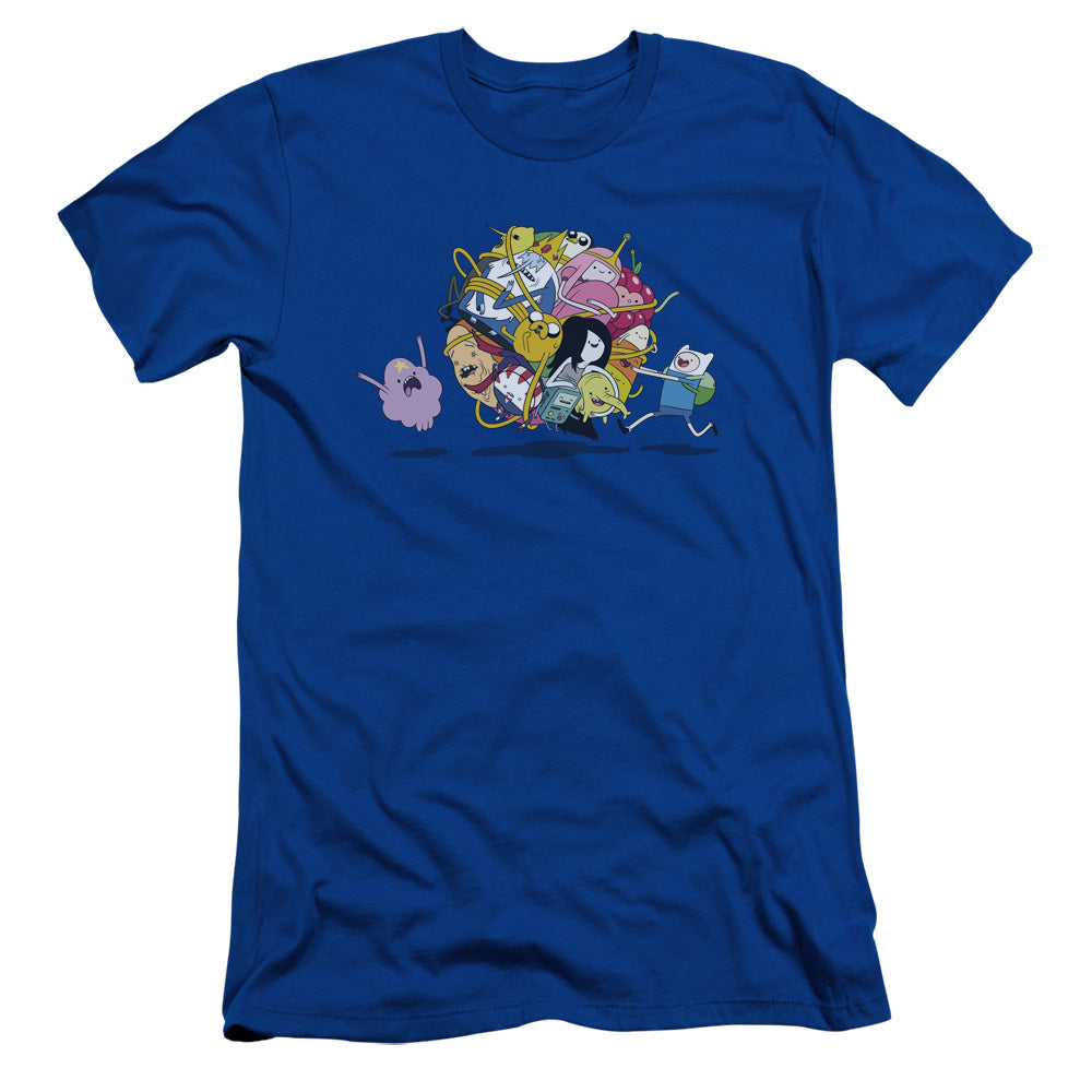 Adventure Time - Glob Ball - Short Sleeve Adult 30/1 - Royal Blue T-shirt