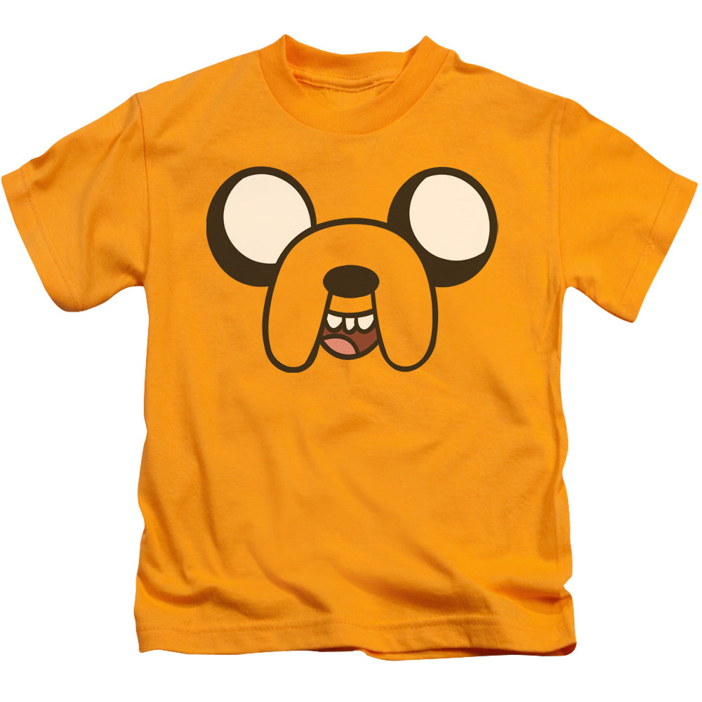 Adventure Time - Jake Head - Short Sleeve Juvenile 18/1 - Gold T-shirt