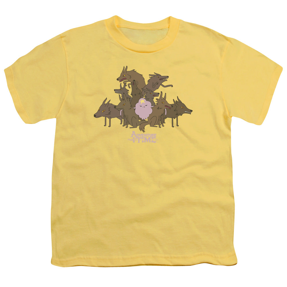 Adventure Time - Lsp & Wolves - Short Sleeve Youth 18/1 - Banana T-shirt