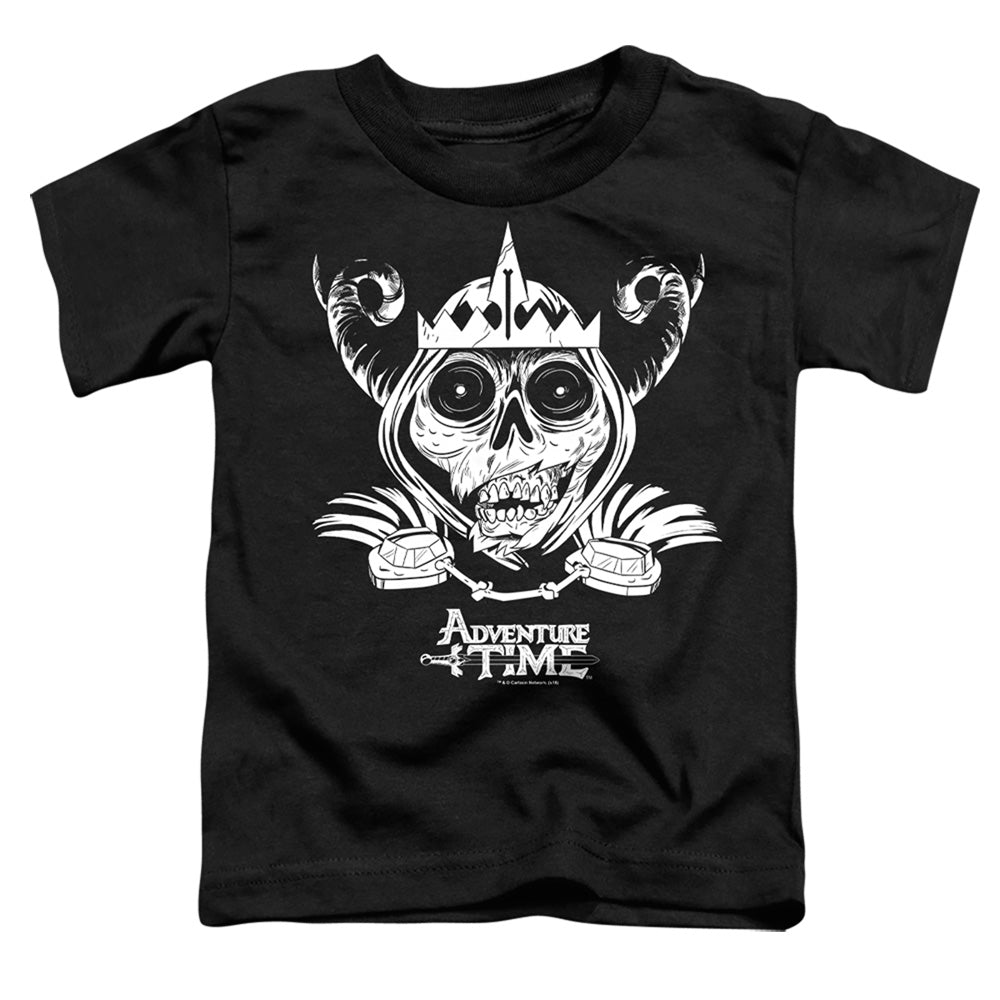 Adventure Time - Skull Face - Short Sleeve Toddler Tee - Black T-shirt