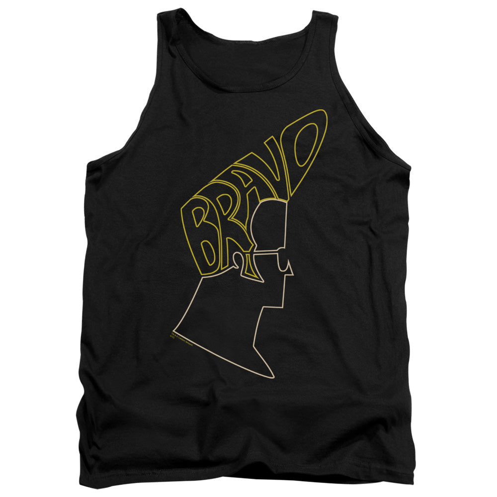 Johnny Bravo - Bravo Hair - Adult Tank - Black