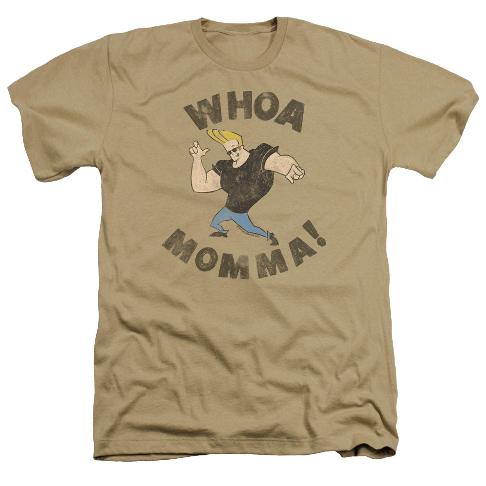 Johnny Bravo - Whoa Momma - Adult Heather - Sand