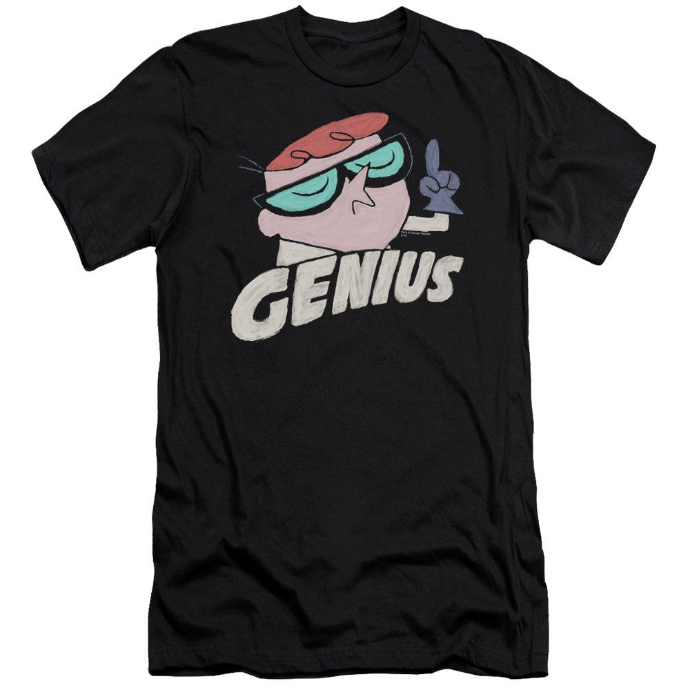 Dexters Laboratory - Genius - Short Sleeve Adult 30/1 - Black T-shirt
