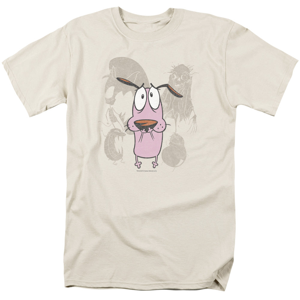 Courage - Monsters - Short Sleeve Adult 18/1 - Cream T-shirt