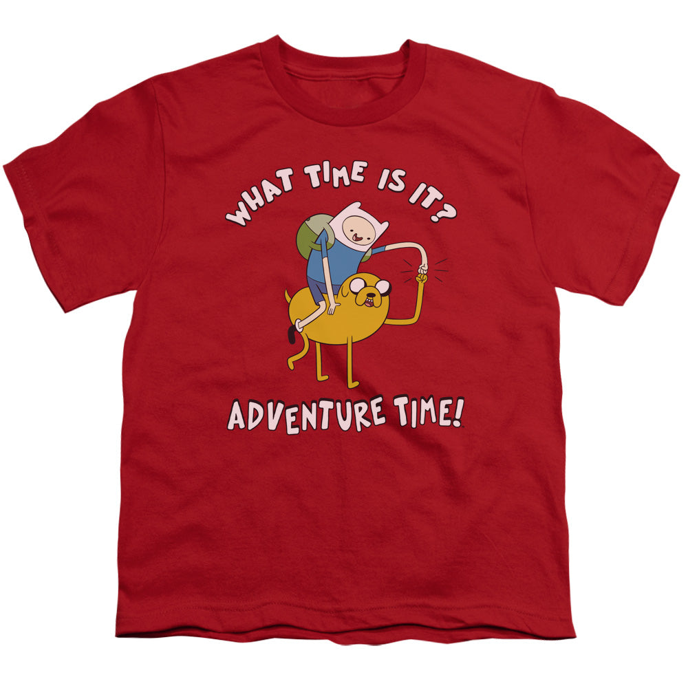 Adventure Time - Ride Bump - Short Sleeve Youth 18/1 - Red T-shirt