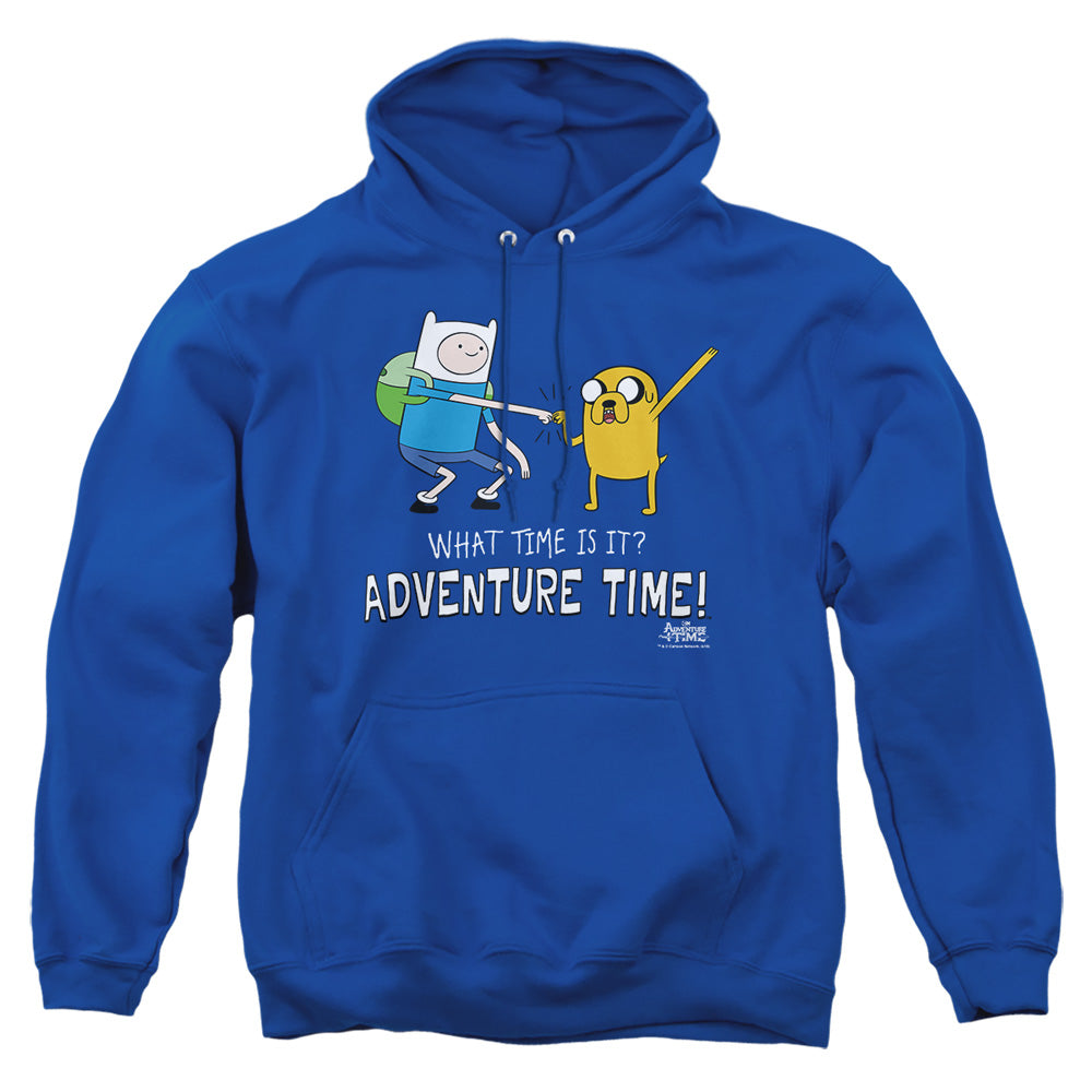 Adventure Time - Fist Bump - Adult Pull-over Hoodie - Royal Blue