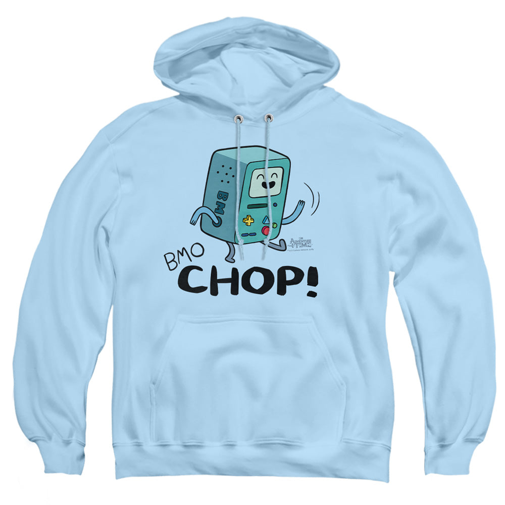 Adventure Time - Bmo Chop - Adult Pull-over Hoodie - Light Blue