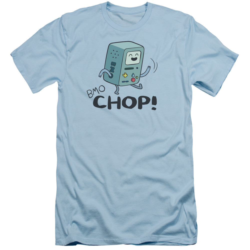 Adventure Time - Bmo Chop - Short Sleeve Adult 30/1 - Light Blue T-shirt