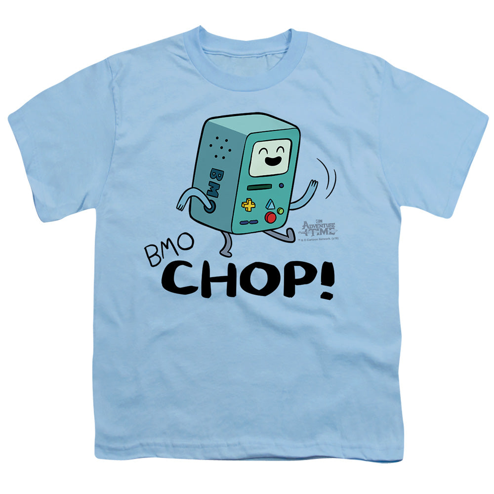 Adventure Time - Bmo Chop - Short Sleeve Youth 18/1 - Light Blue T-shirt