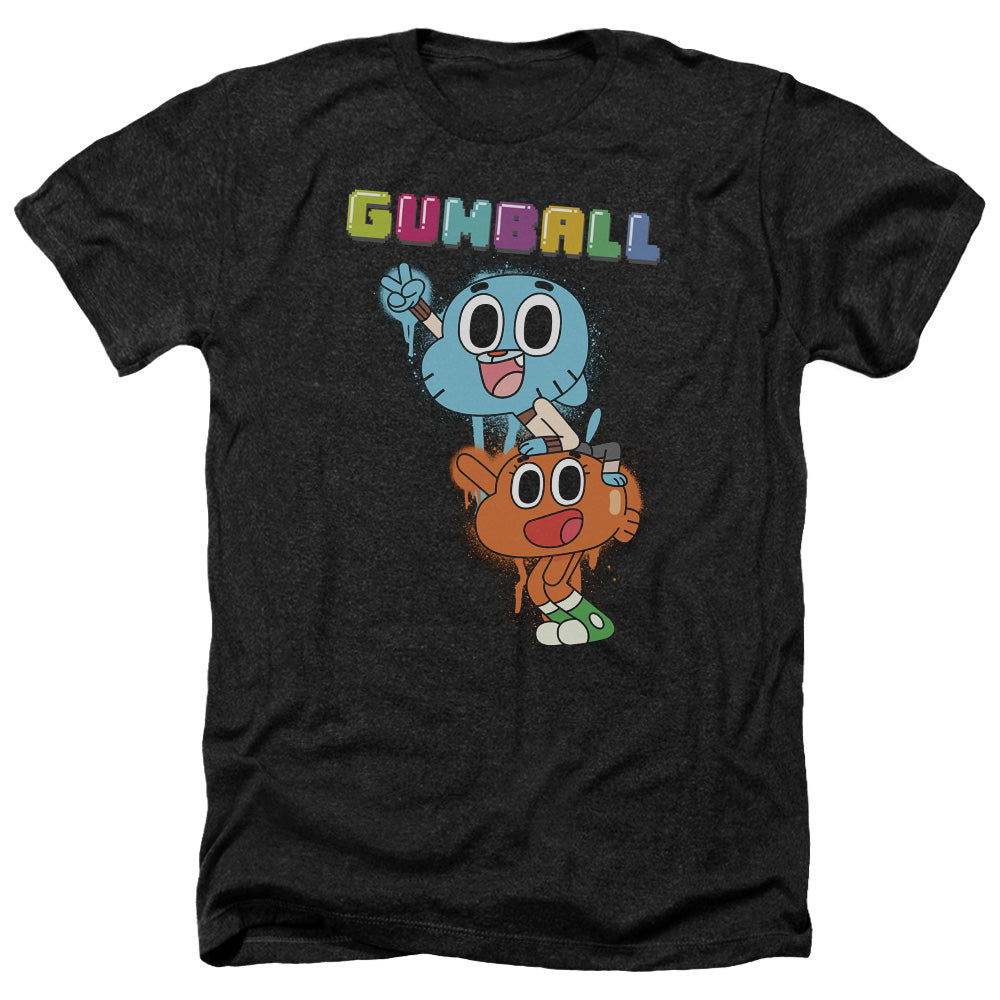 Amazing World Of Gumball - Gumball Spray - Adult Heather-black