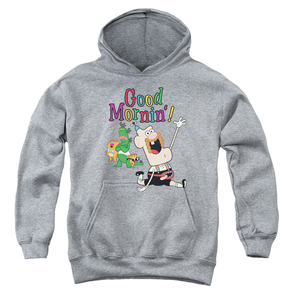 Uncle Grandpa - Good Mornin - Youth Pull-over Hoodie - Athletic Heather
