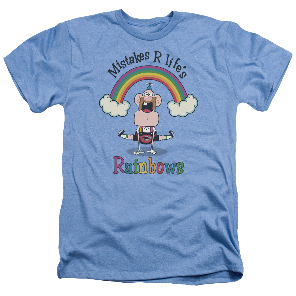 Uncle Grandpa - Lifes Rainbows - Adult Heather - Light Blue