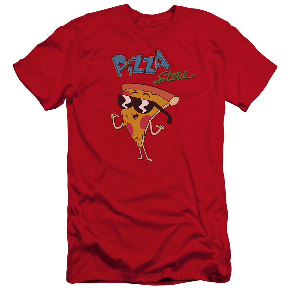 Uncle Grandpa - Pizza Steve-hbo Short Sleeve Adult 30/1 - Red T-shirt