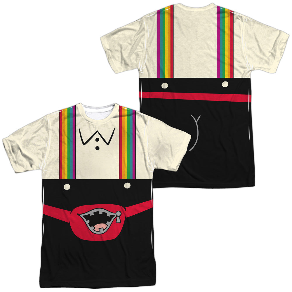 Uncle Grandpa - Lederhosen (Front/back Print) - Short Sleeve Adult Poly Crew - White T-shirt