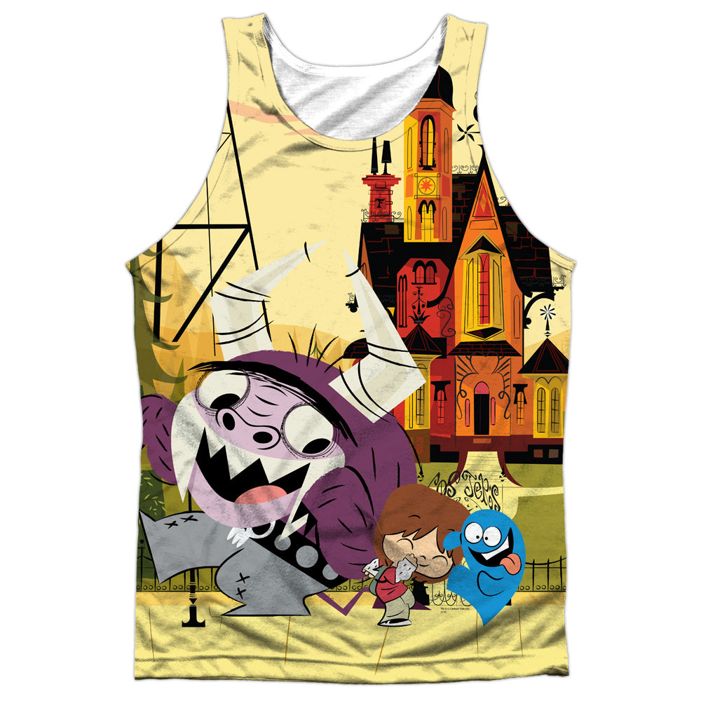 Fosters - Funny Friends - Adult 100% Poly Tank Top - White