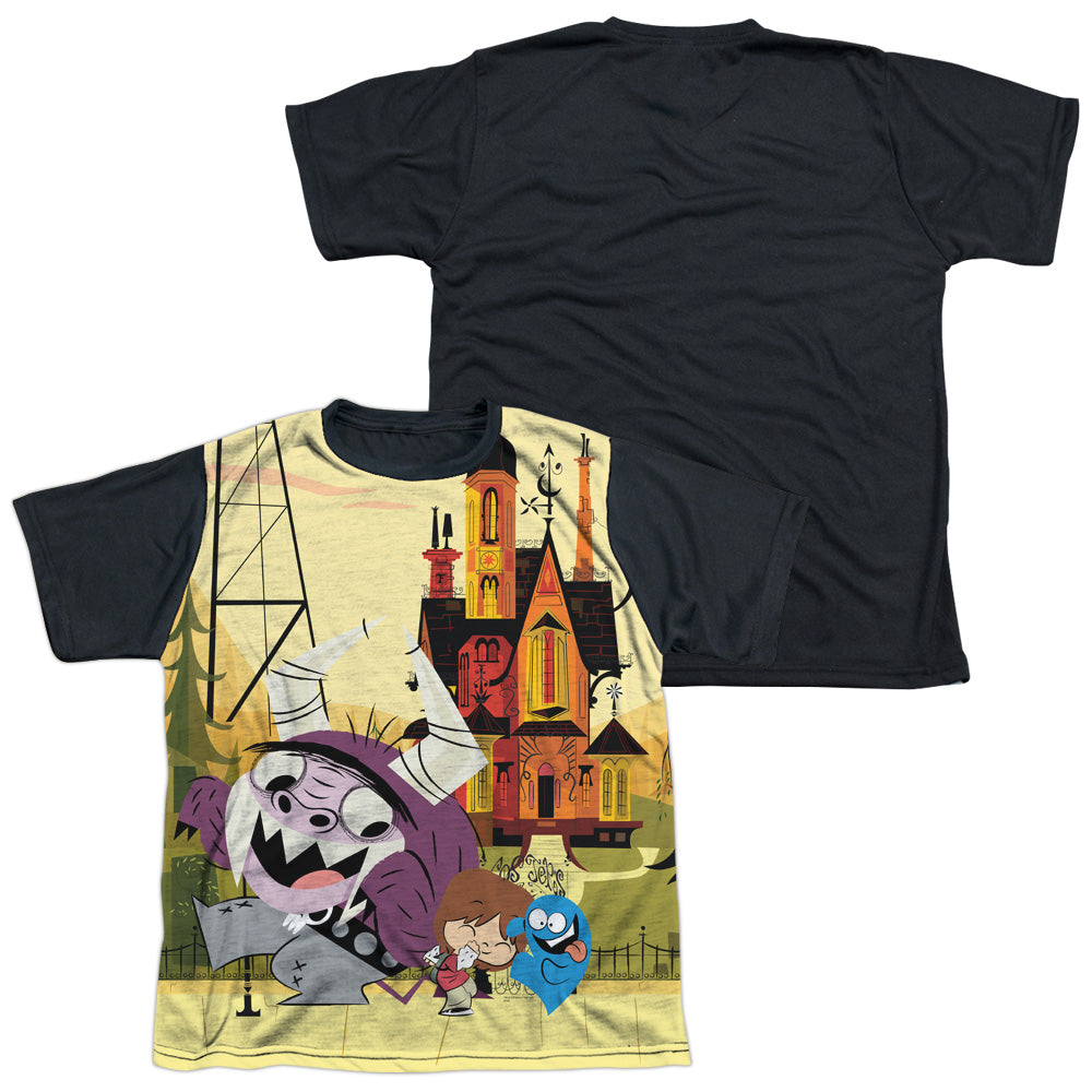 Fosters - Funny Friends - Short Sleeve Youth White Front Black Back - White T-shirt