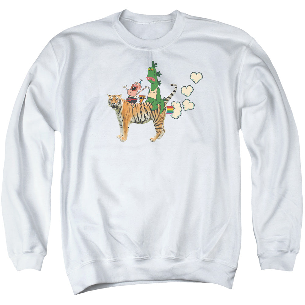 Uncle Grandpa - Fart Hearts - Adult Crewneck Sweatshirt - White