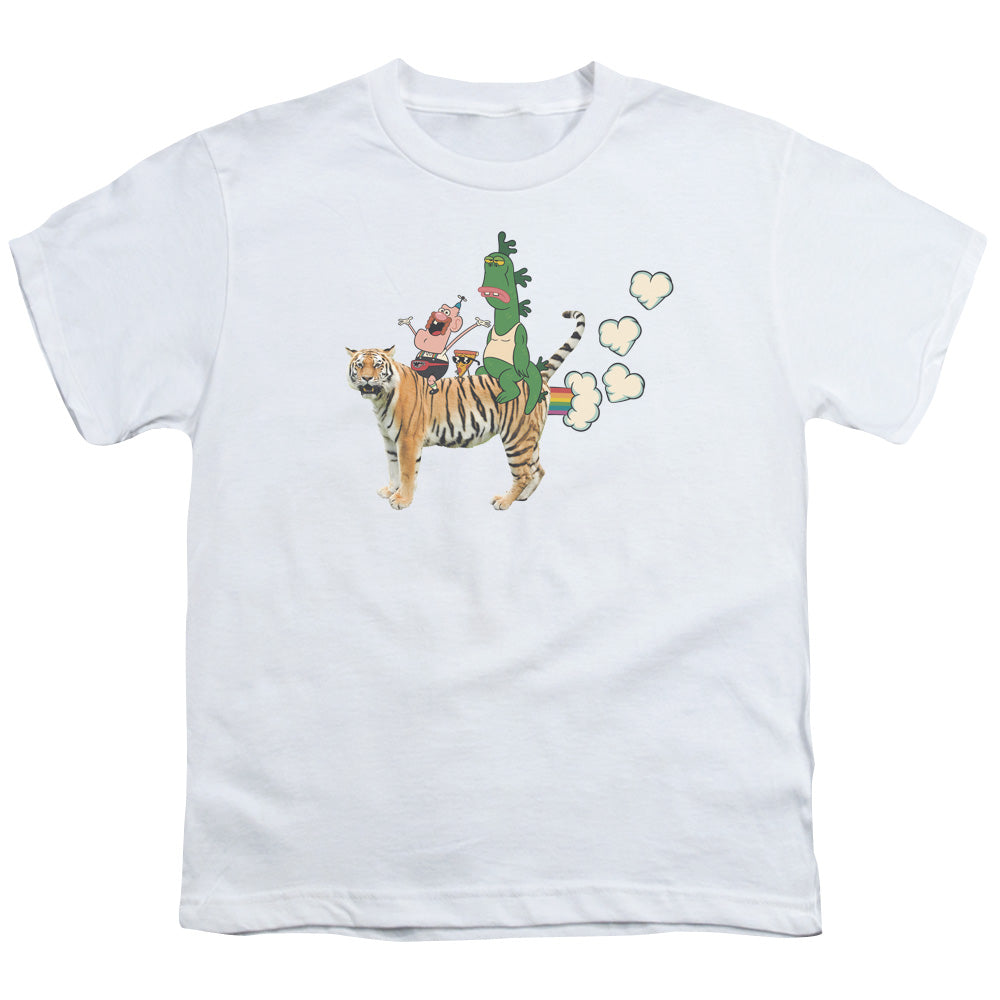 Uncle Grandpa - Fart Hearts - Short Sleeve Youth 18/1 - White T-shirt