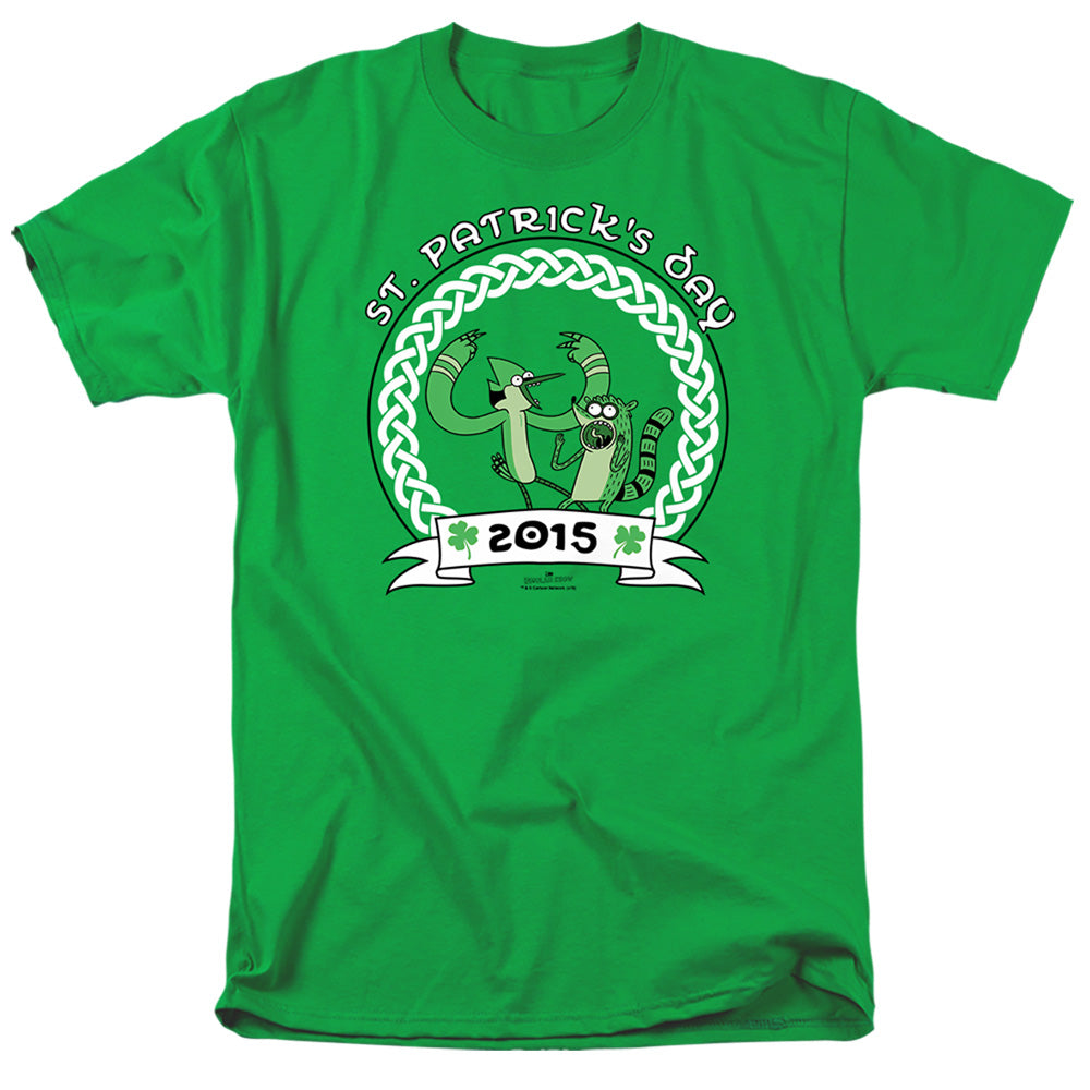 Regular Show - St Pats 2014 - Short Sleeve Adult 18/1 - Kelly Green T-shirt