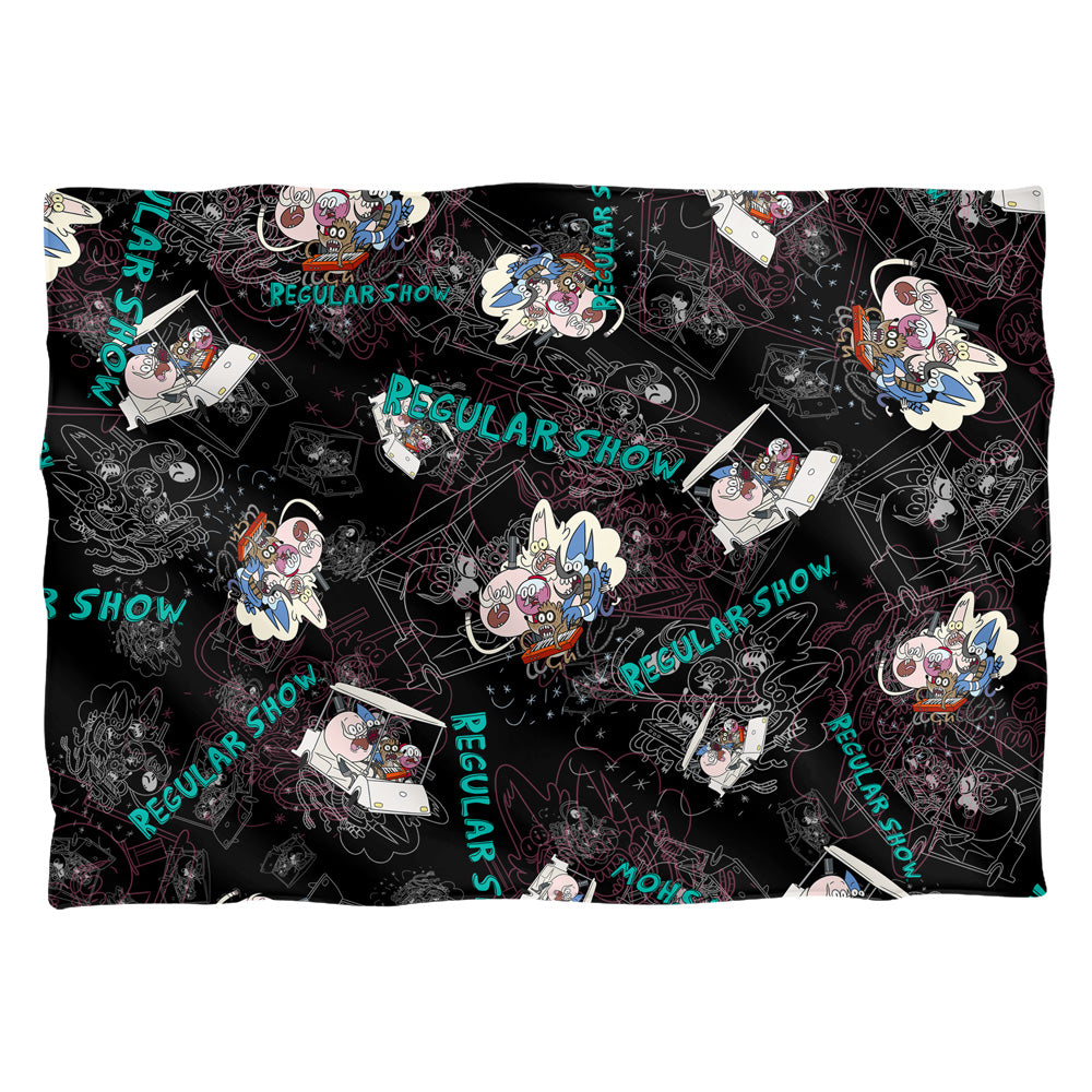 Regular Show - Golf Cart Ride - Pillow Case - White