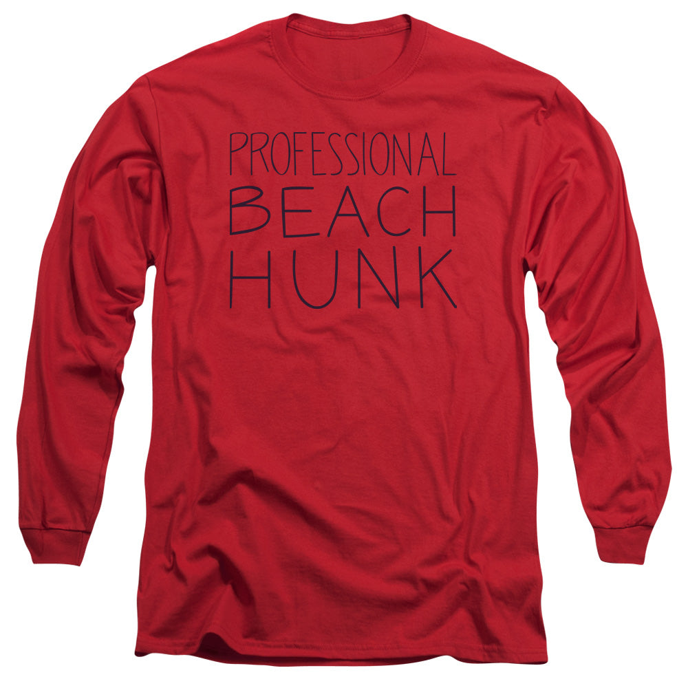 Steven Universe - Beach Hunk - Long Sleeve Adult 18/1 - Red T-shirt