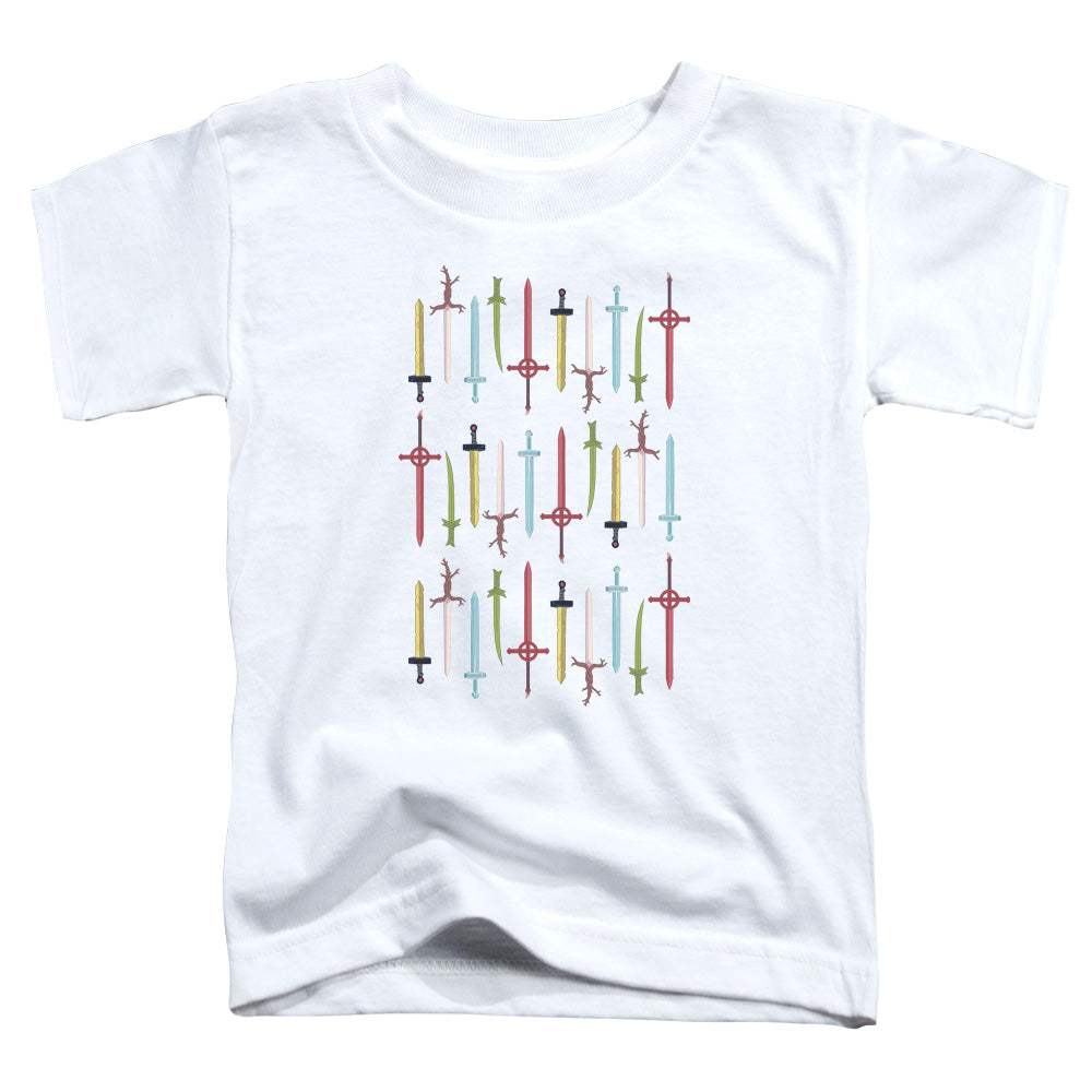 Adventure Time - Swords - Short Sleeve Toddler Tee - White T-shirt