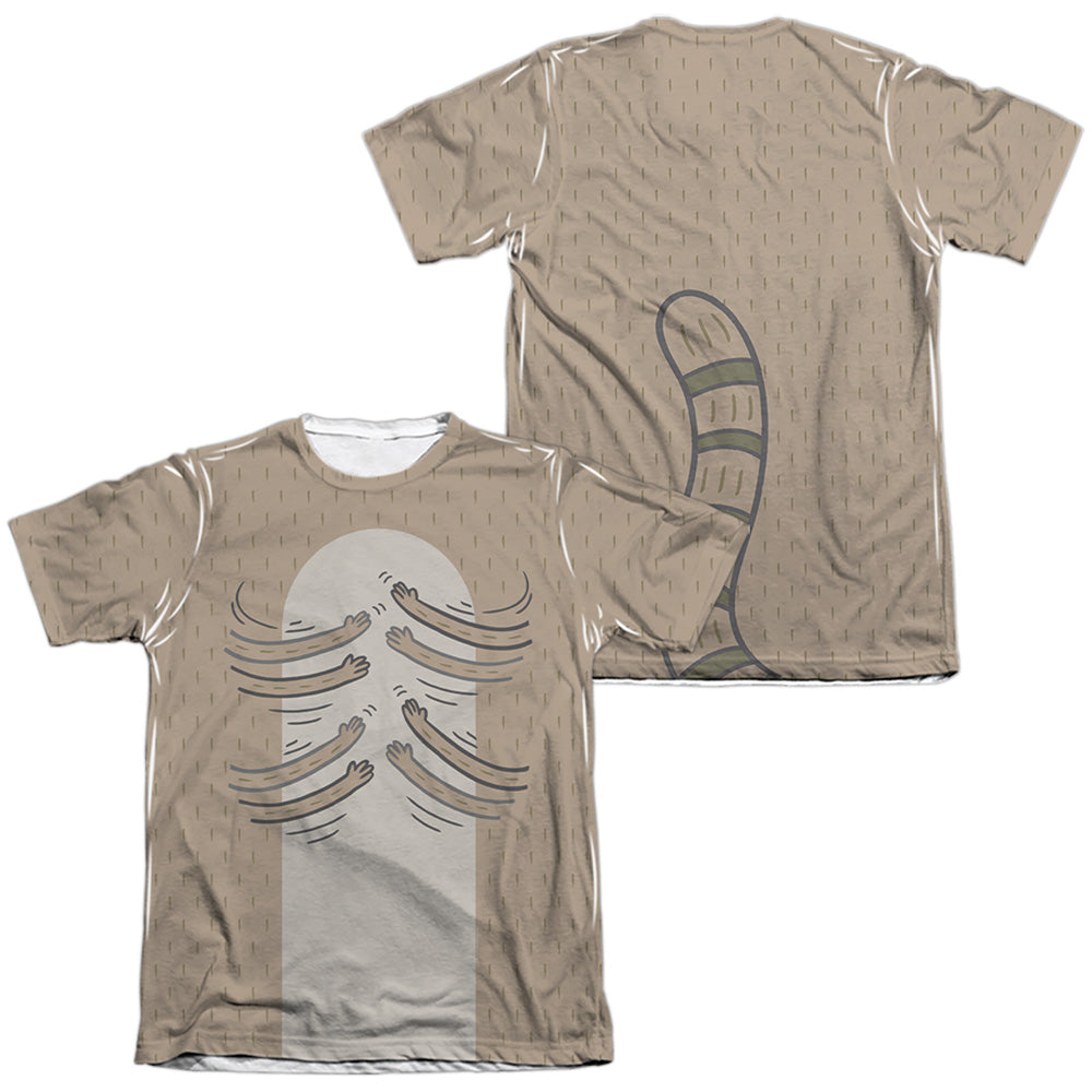 Regular Show - Hamboning (Front/back Print) - Adult Poly/cotton Short Sleeve Tee - White T-shirt