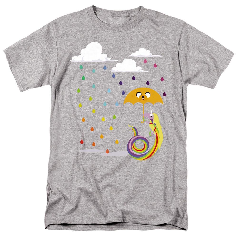 Adventure Time - Lady In The Rain - Short Sleeve Adult 18/1 - Athletic Heather T-shirt