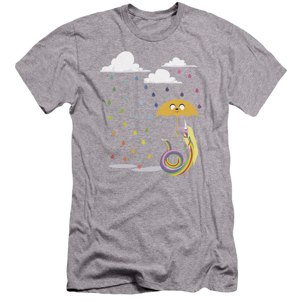 Adventure Time - Lady In The Rain-hbo Short Sleeve Adult 30/1 - Athletic Heather T-shirt