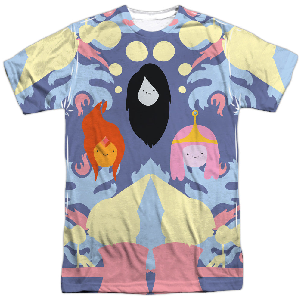 Adventure Time - Pb, Fp & Marceline - Short Sleeve Adult Poly Crew - White T-shirt